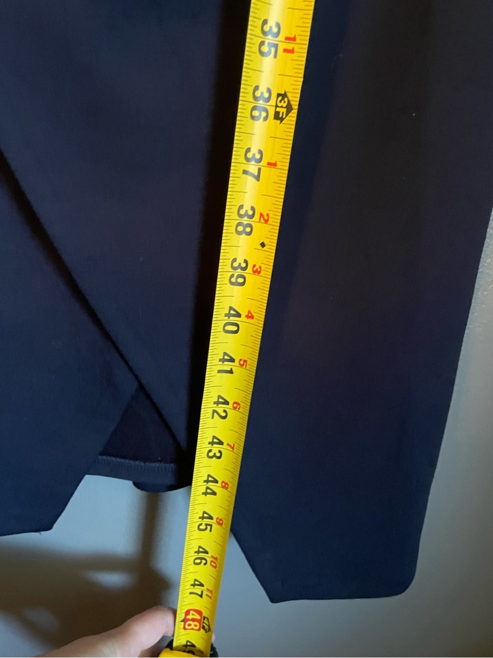 NWT Nordstrom Sz Med Navy Blue Ruched Funnel Neck Midi Work Casual Dress Ret $89 - Picture 13 of 15